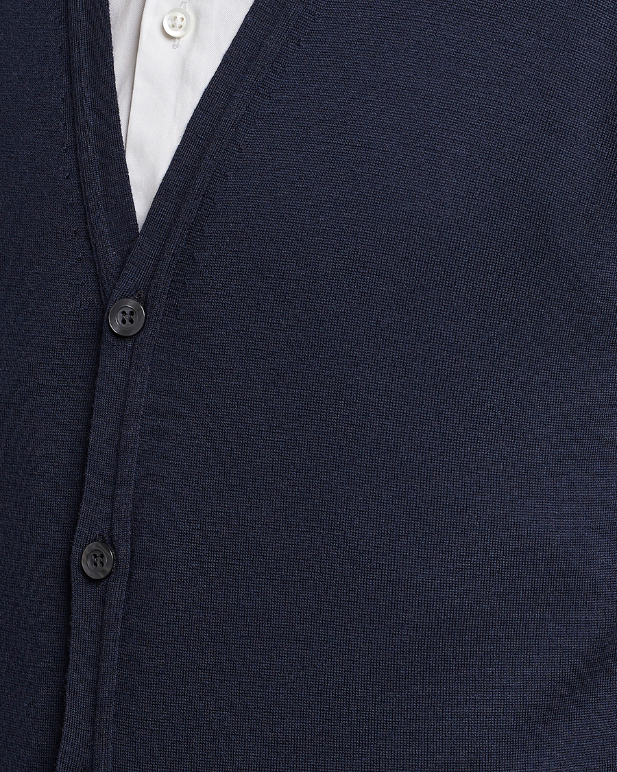 Men | Sweaters & Knitwear | John Smedley | Huntswood Slim Fit Waistcoat Midnight