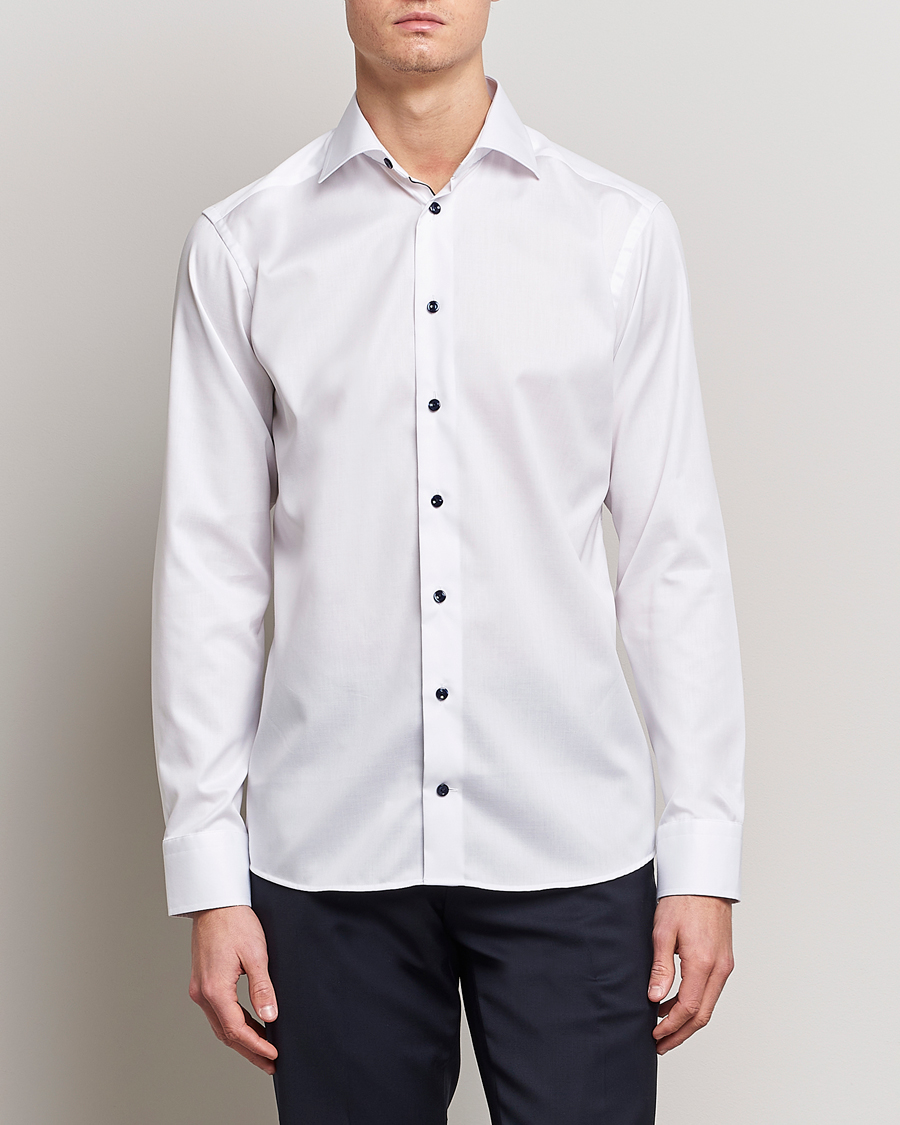 Men | Shirts | Eton | Slim Fit Signature Twill Shirt White