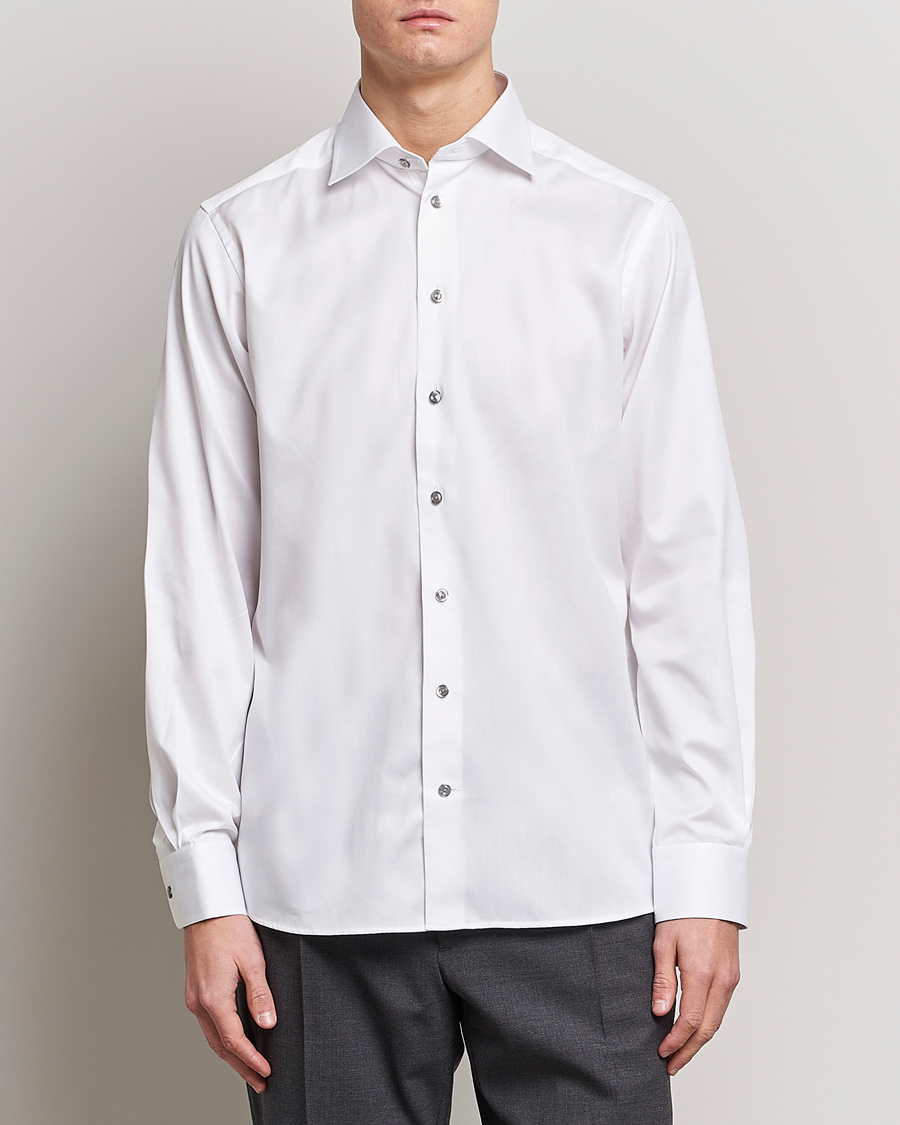 Men | Formal | Eton | Contemporary Fit Signature Twill Shirt White