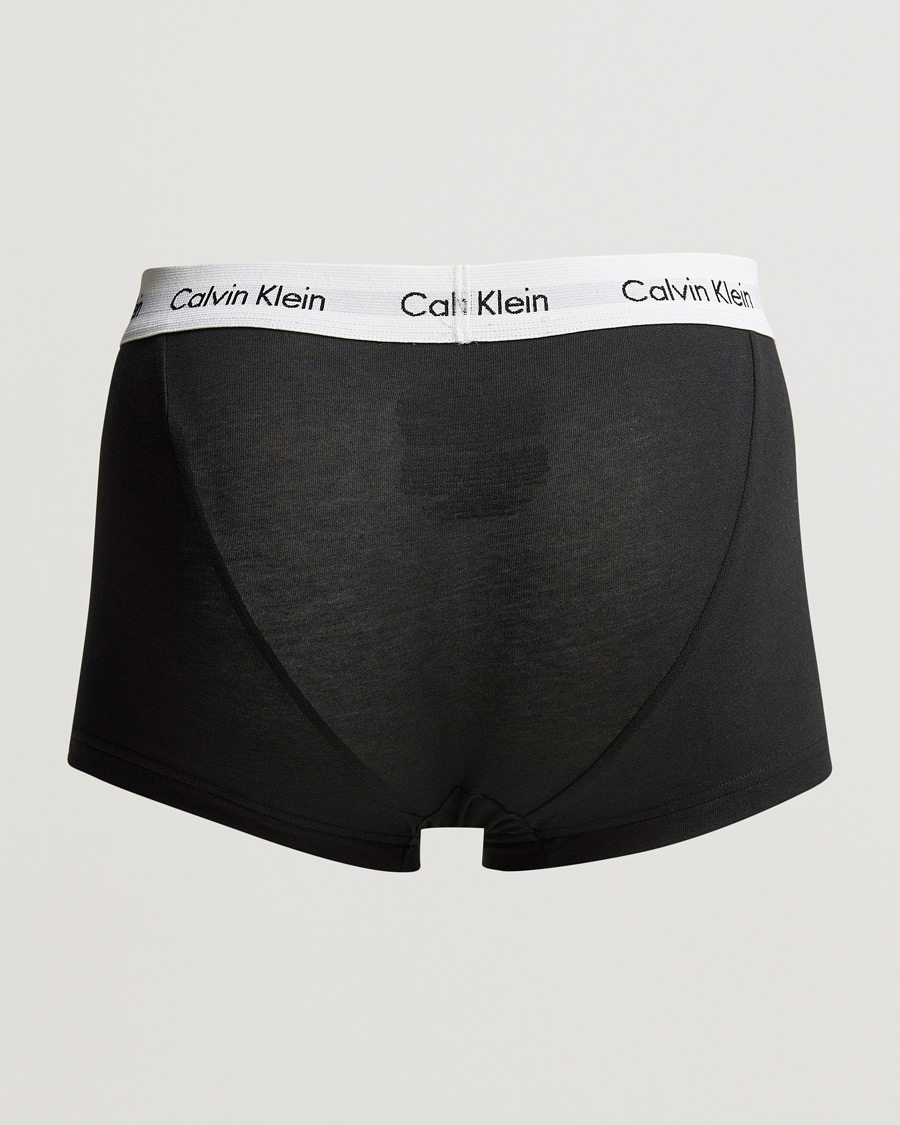 Men | Underwear & Socks | Calvin Klein | Cotton Stretch Low Rise Trunk 3-Pack Black/White/Grey