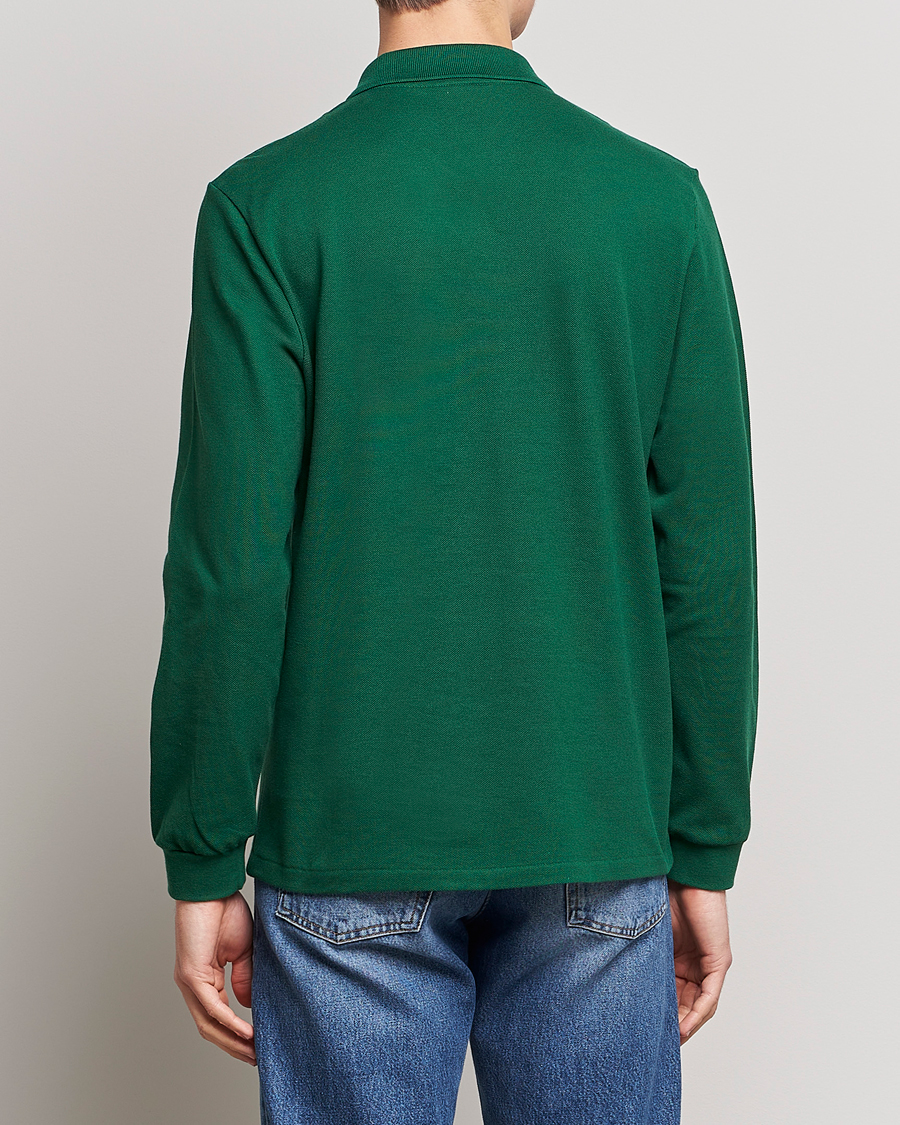 Men | Polo Shirts | Lacoste | Long Sleeve Piké Green