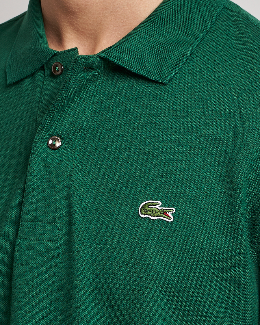 Men | Polo Shirts | Lacoste | Original Long Sleeve Polo Piké Green
