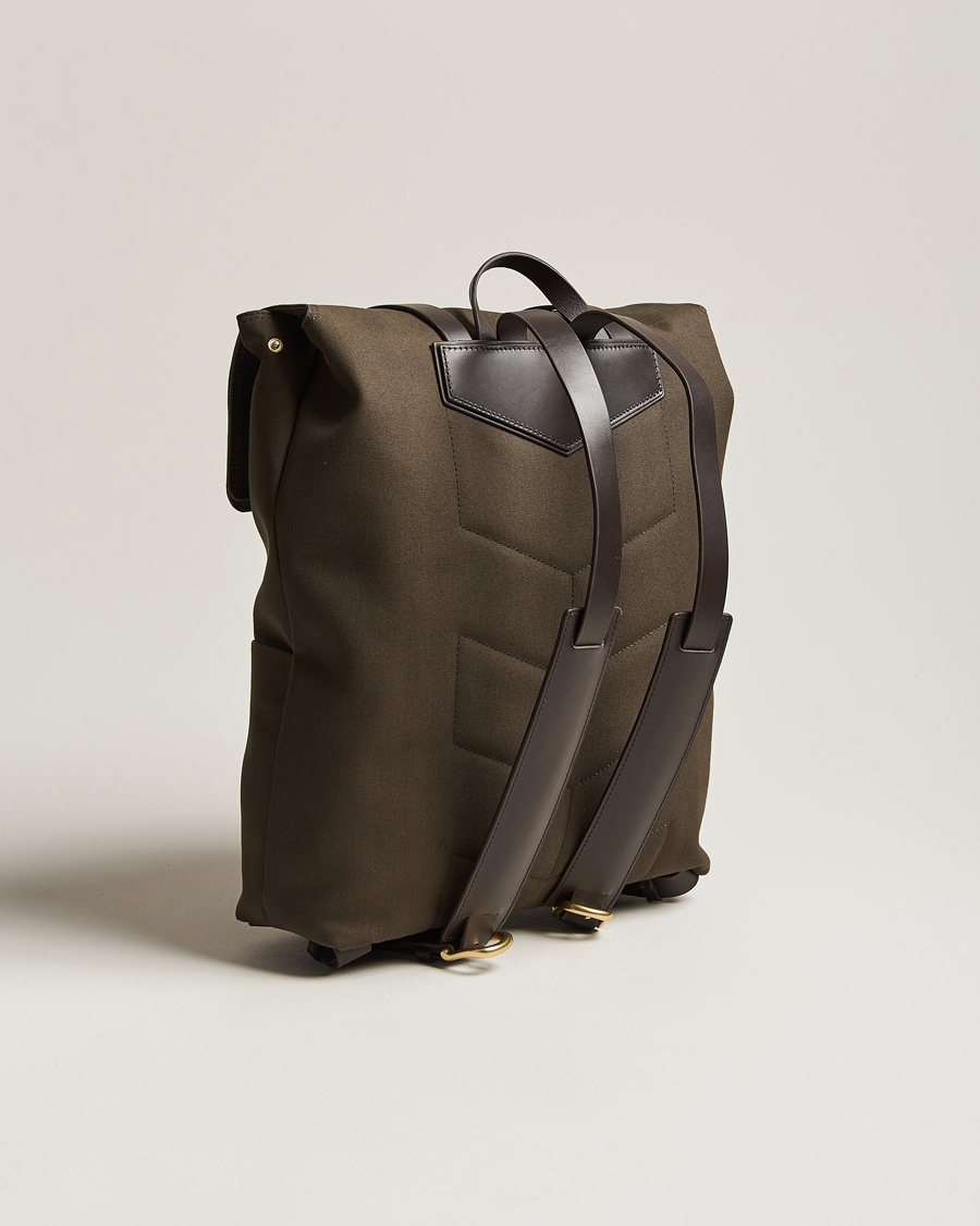 Men | Backpacks | Mismo | M/S Nylon Backpack Army/Dark Brown