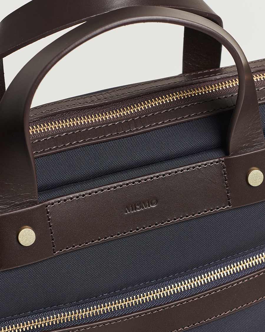 Men | Bags | Mismo | MismoM/S Nylon OfficeNavy/Dark Brown
