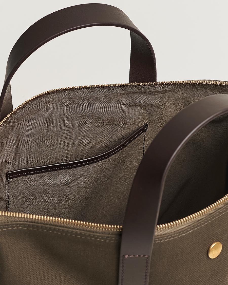 Men | Bags | Mismo | MismoM/S Canvas ShopperArmy/Dark Brown