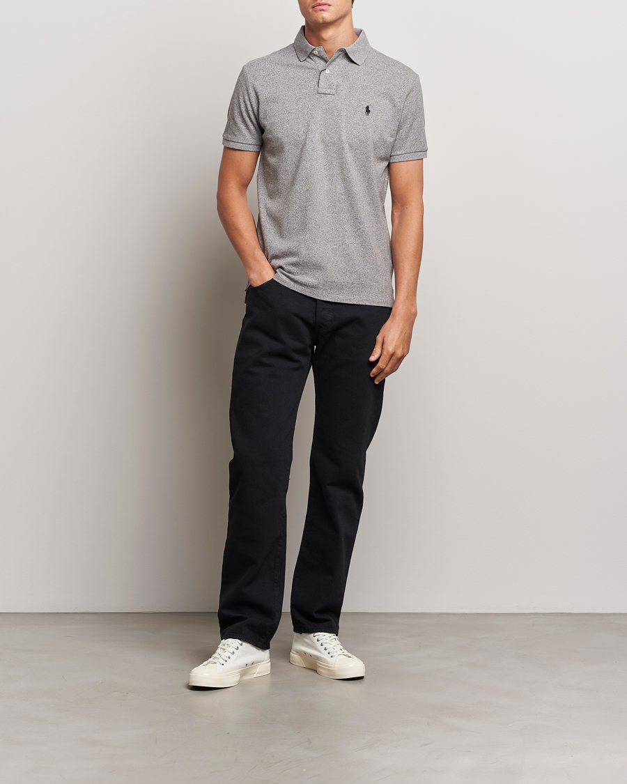Men | Polo Shirts | Polo Ralph Lauren | Custom Slim Fit Polo Canterbury Heather