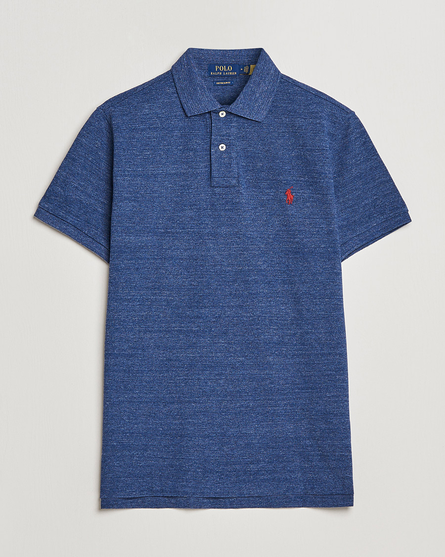 Men | Polo Shirts | Polo Ralph Lauren | Custom Slim Fit Polo Classic Royal Heather