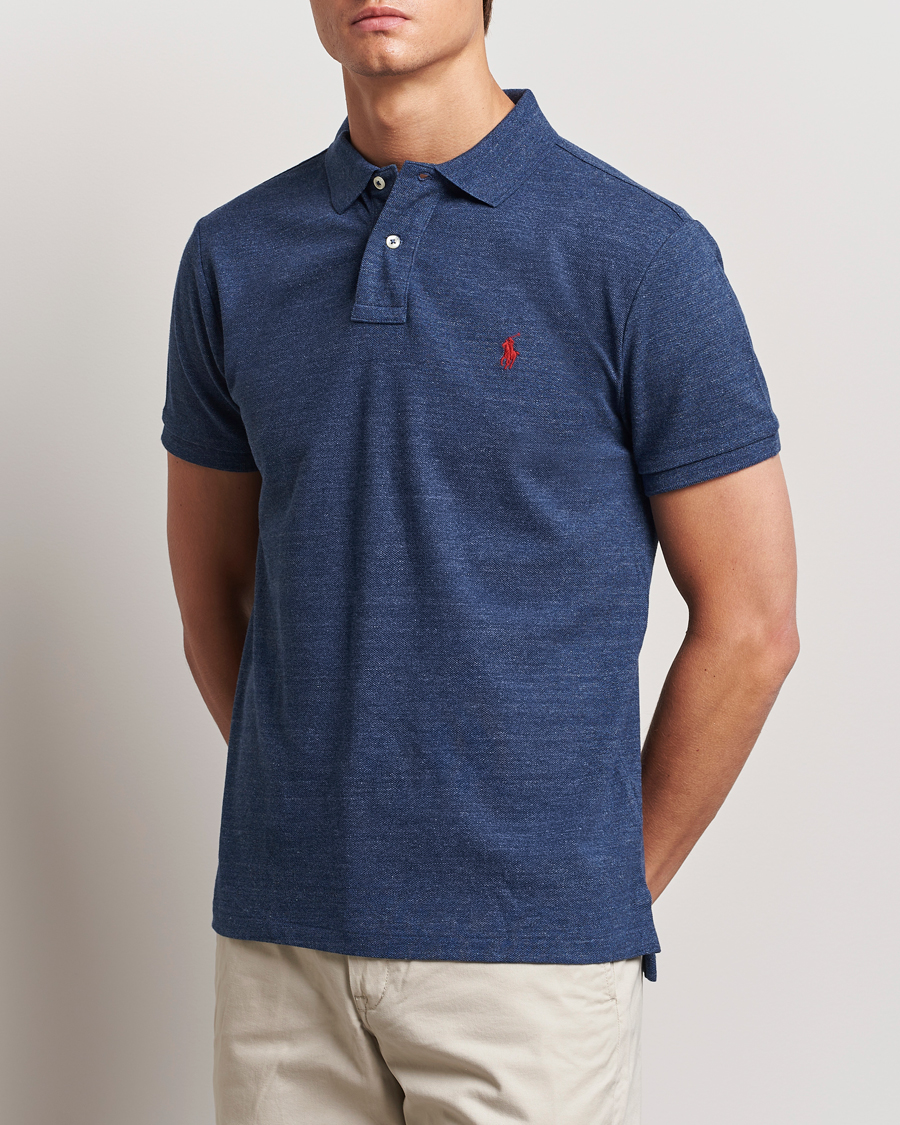 Men | Polo Shirts | Polo Ralph Lauren | Custom Slim Fit Polo Classic Royal Heather