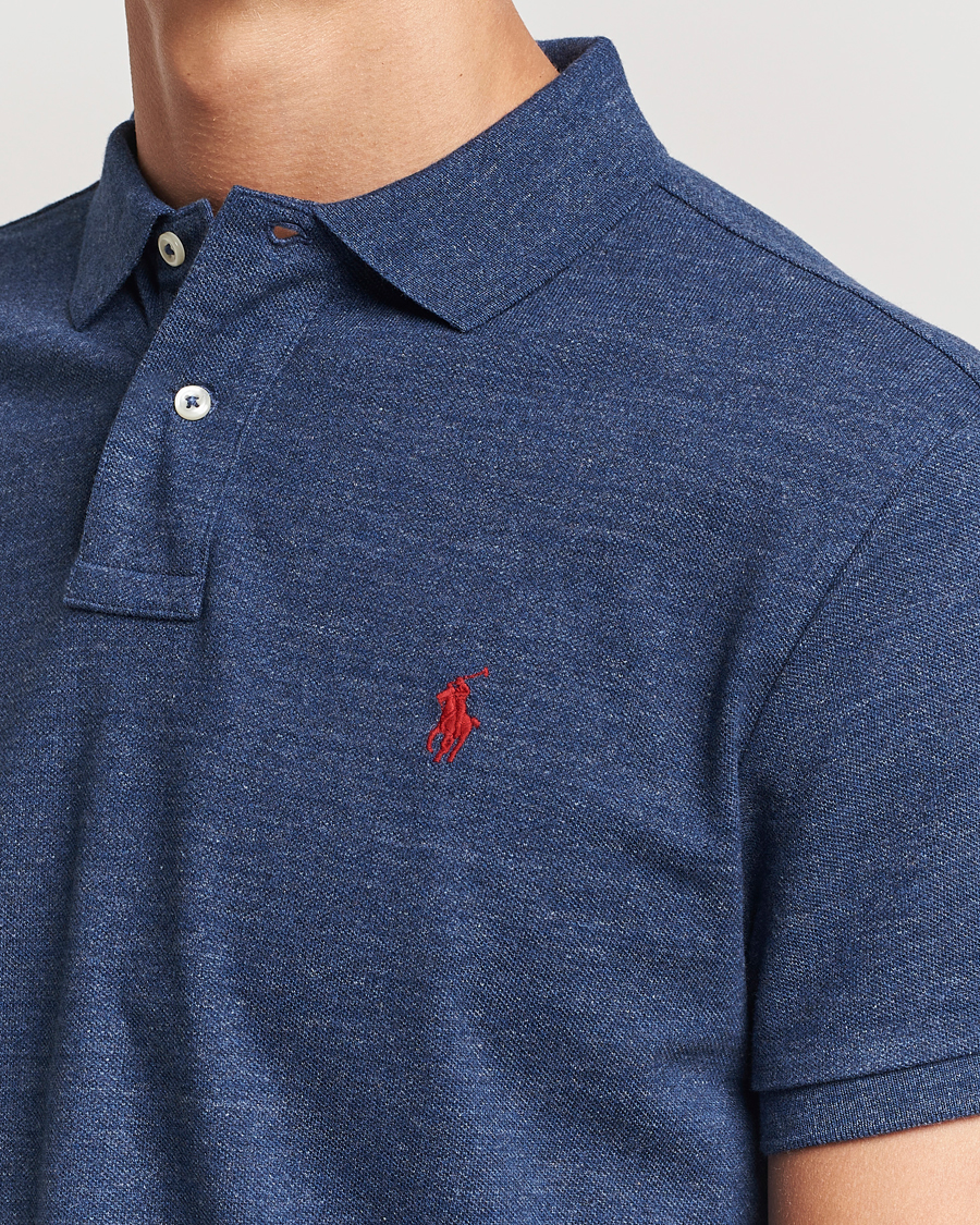 Men | Polo Shirts | Polo Ralph Lauren | Custom Slim Fit Polo Classic Royal Heather