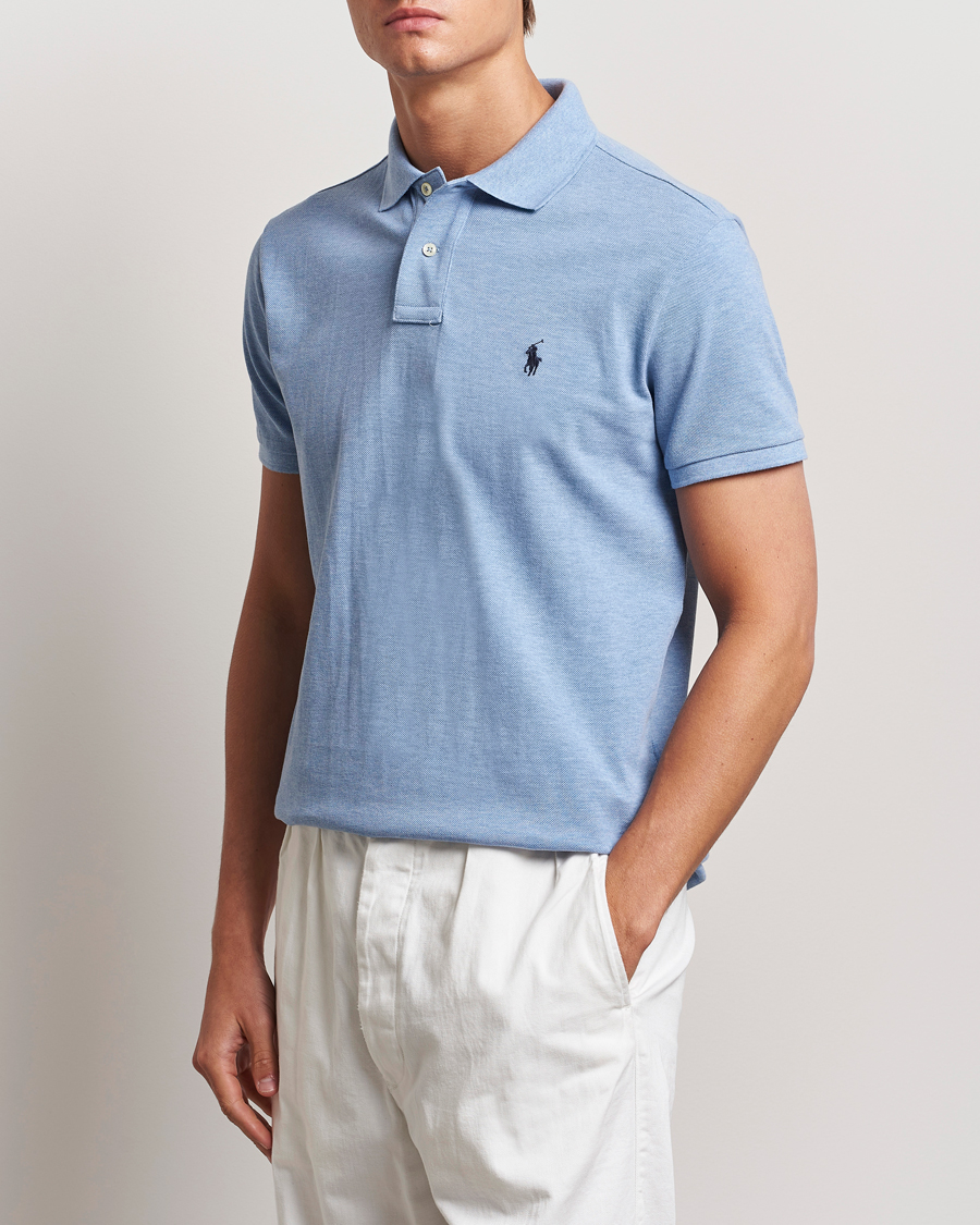 Men | Clothing | Polo Ralph Lauren | Custom Slim Fit Polo Isle Heather