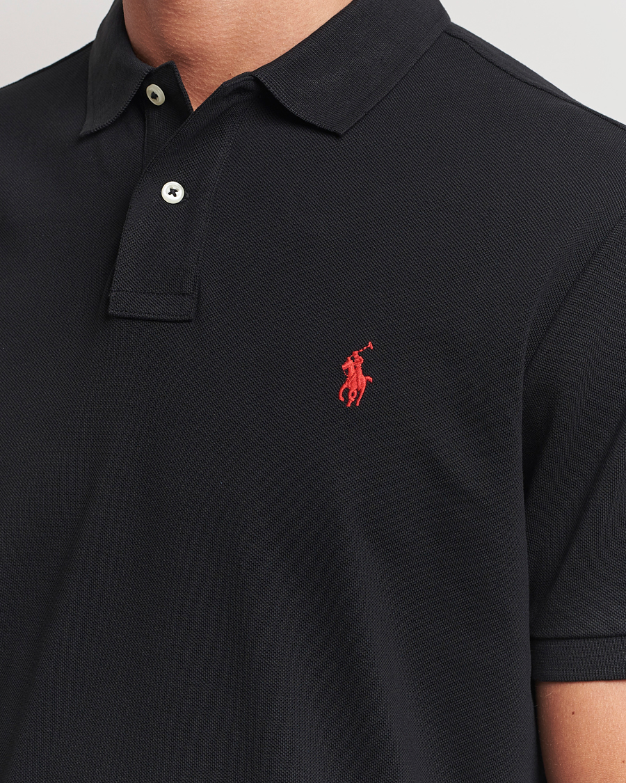 Men | Polo Shirts | Polo Ralph Lauren | Custom Slim Fit Polo Black