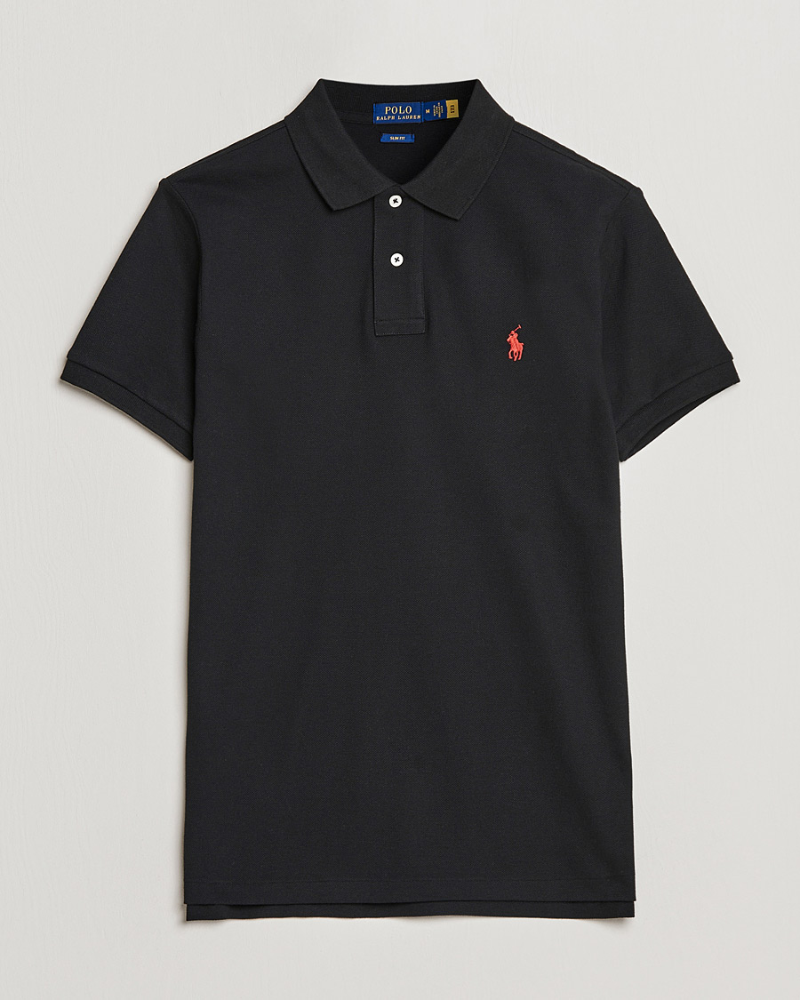 Men | Polo Shirts | Polo Ralph Lauren | Slim Fit Polo Polo Black