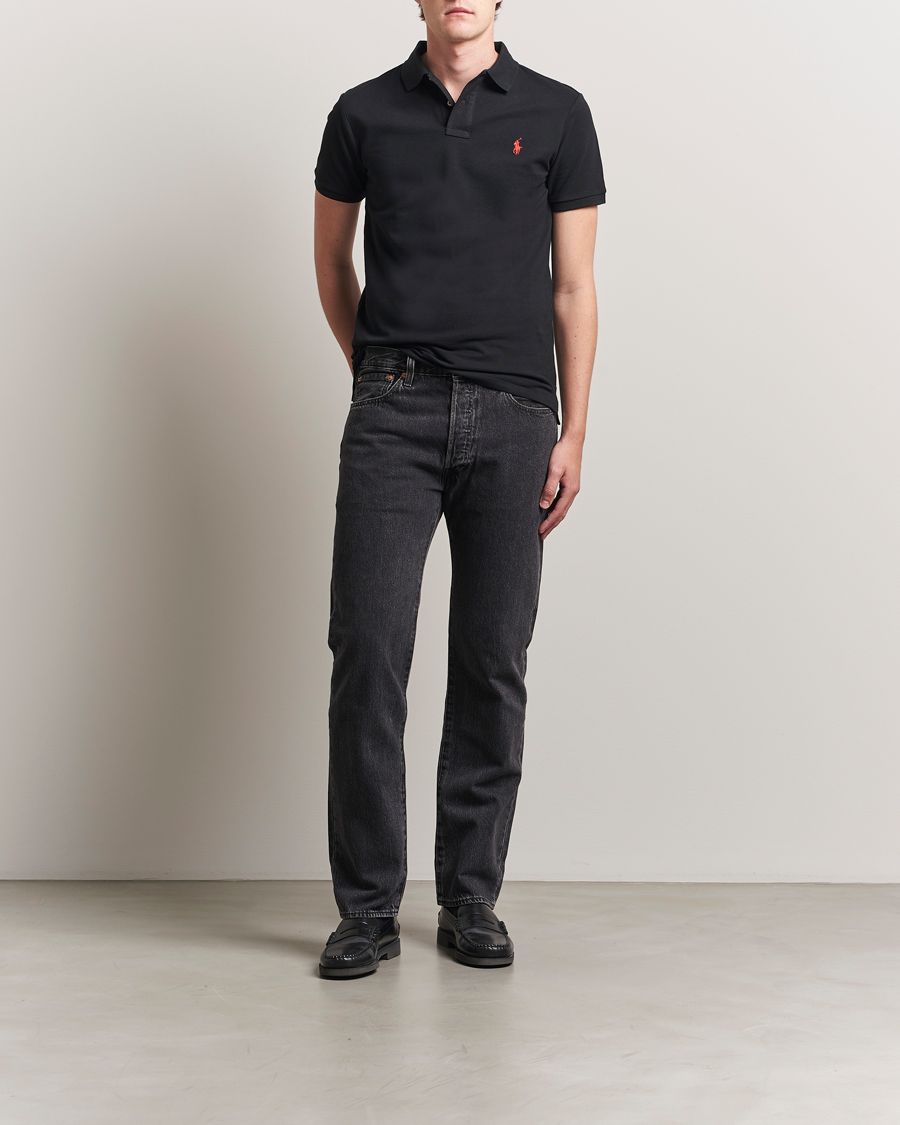 Men | Polo Shirts | Polo Ralph Lauren | Slim Fit Polo Polo Black