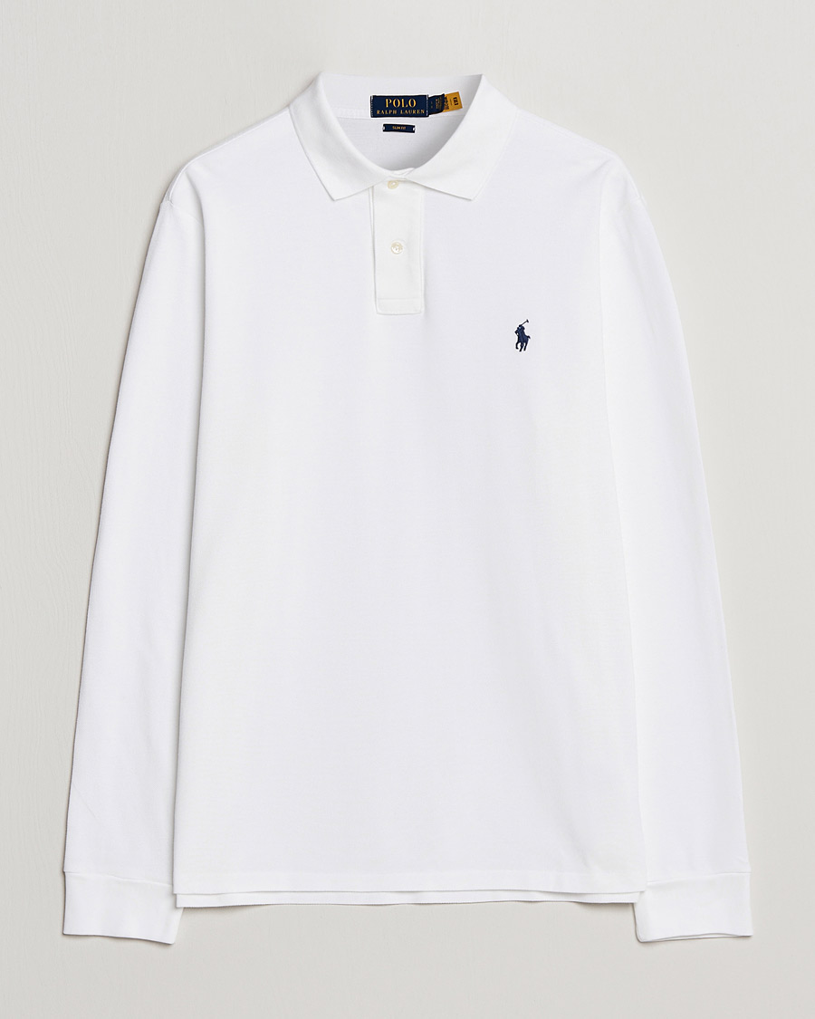 Men |  | Polo Ralph Lauren | Slim Fit Long Sleeve Polo White