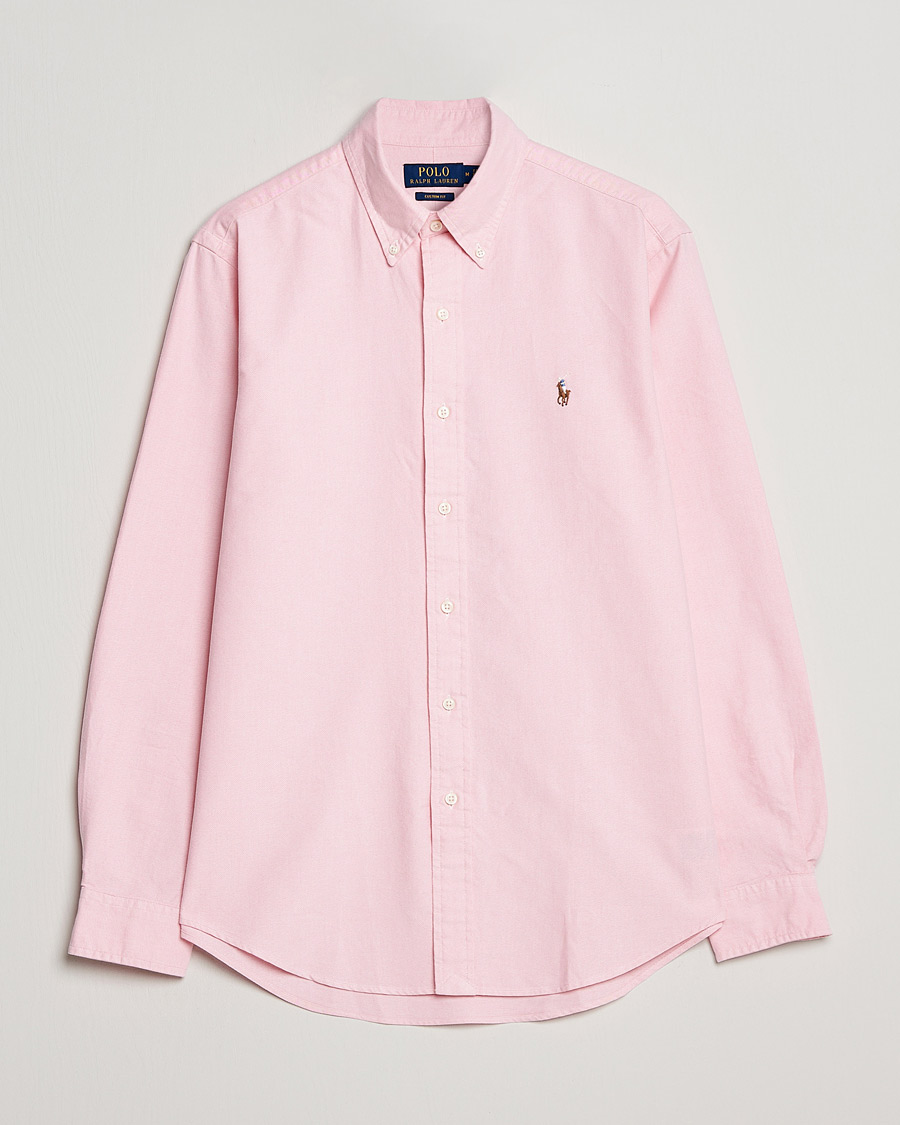 Men | Shirts | Polo Ralph Lauren | Custom Fit Oxford Shirt Pink