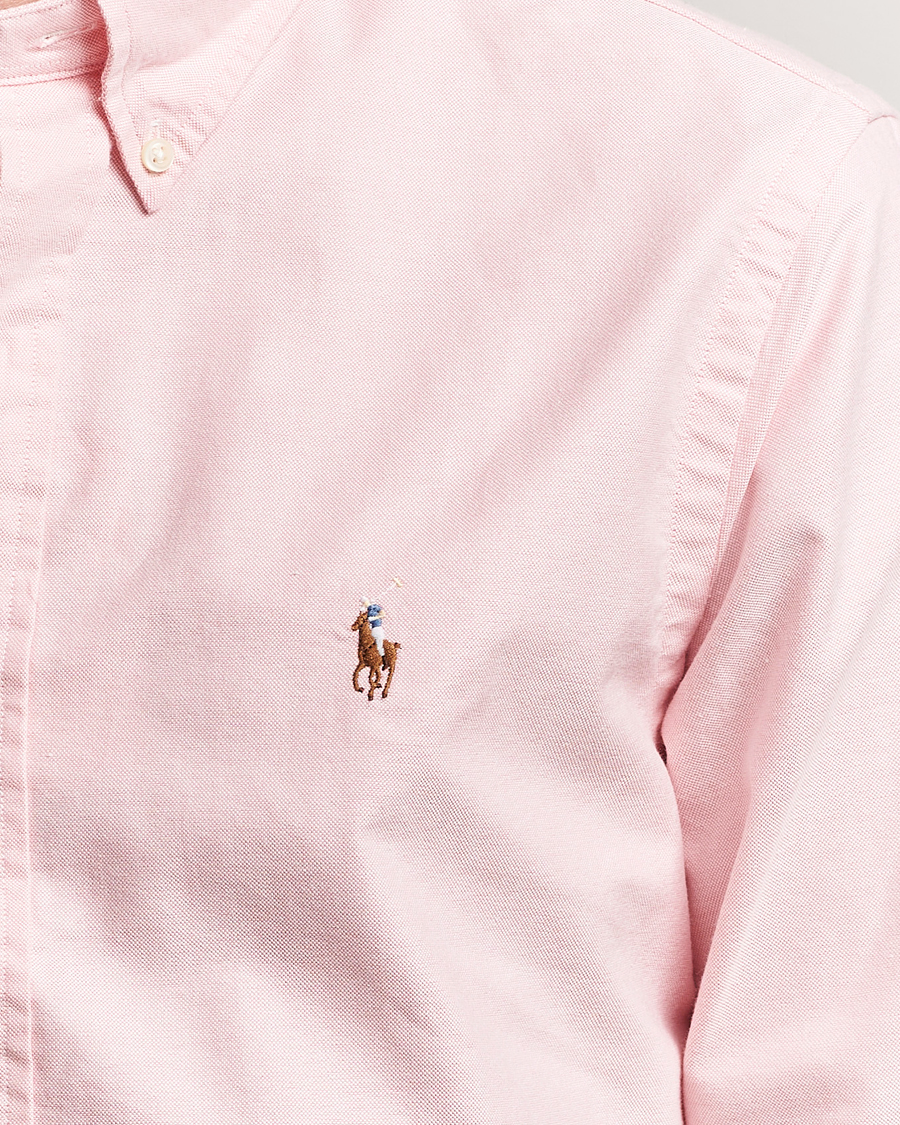 Men | Shirts | Polo Ralph Lauren | Custom Fit Oxford Shirt Pink