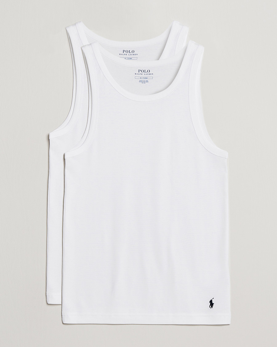 Men | Linen T-shirts | Polo Ralph Lauren | 2-Pack Classic Tank White