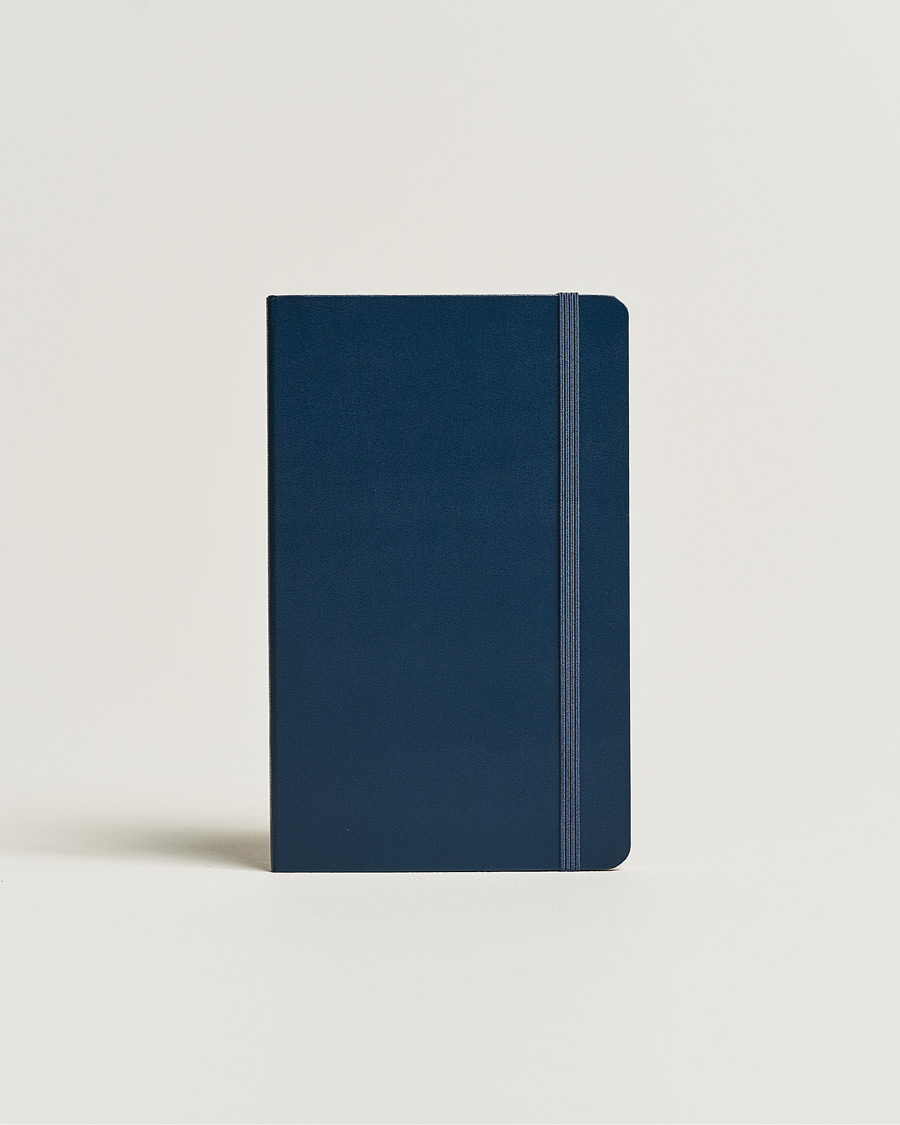 Men |  | Moleskine | Ruled Hard Notebook Large Sapphire Blue