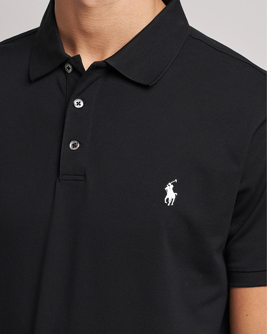 Men | Polo Shirts | Polo Ralph Lauren | Slim Fit Stretch Polo Black