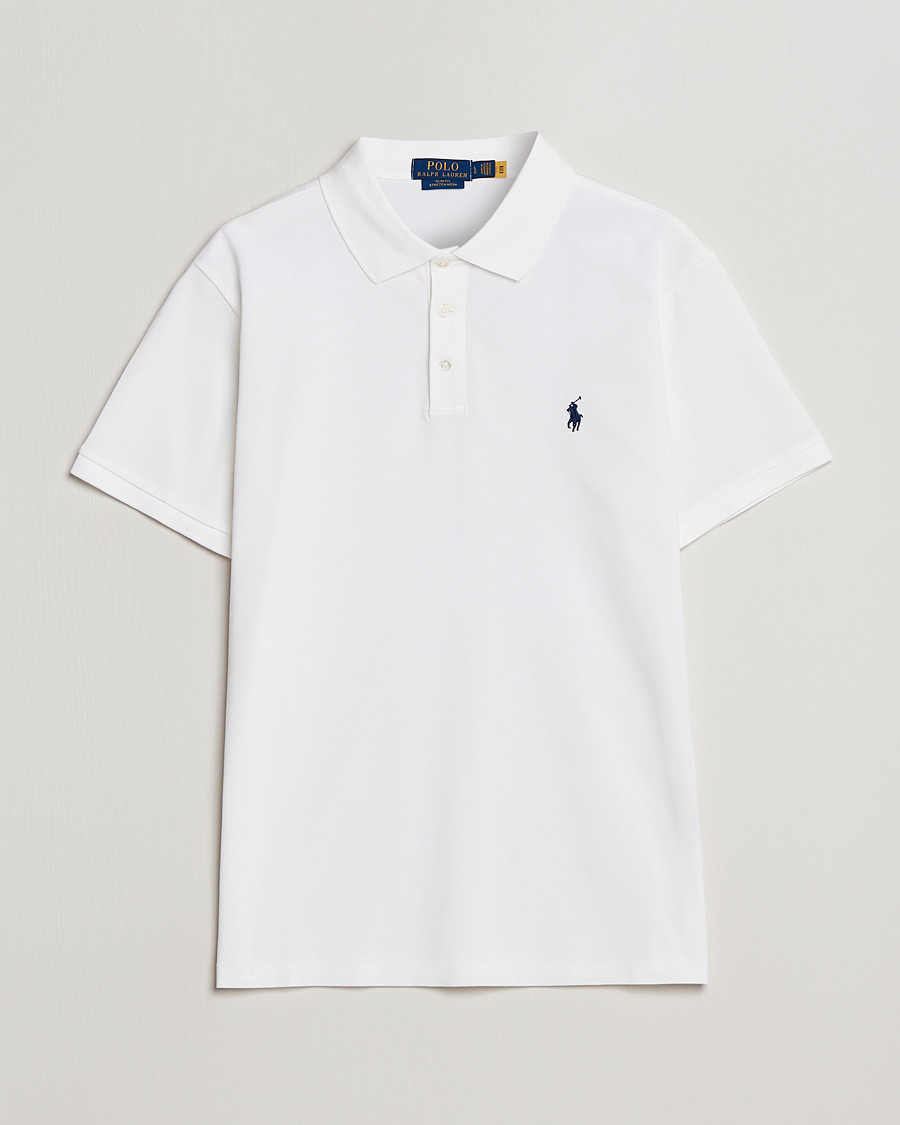 Men | Polo Shirts | Polo Ralph Lauren | Slim Fit Stretch Polo White