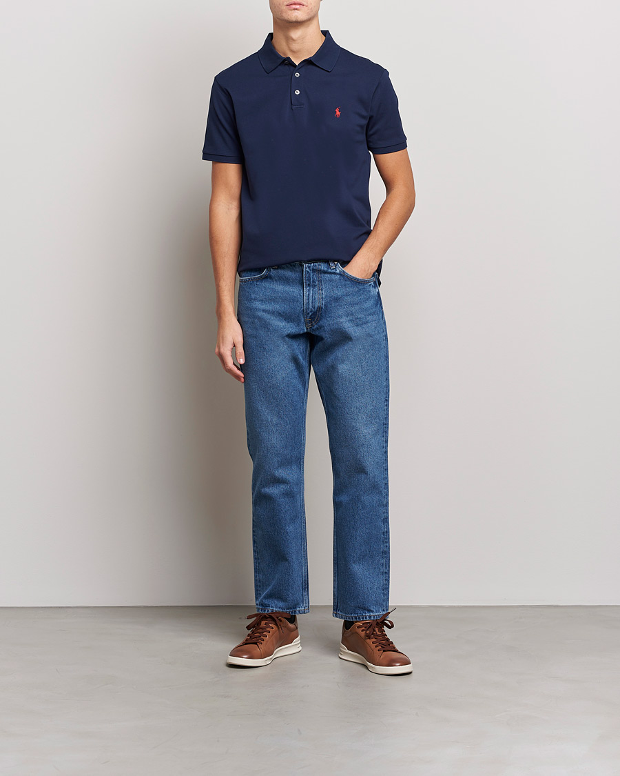 Men | Polo Shirts | Polo Ralph Lauren | Slim Fit Stretch Polo Refined Navy