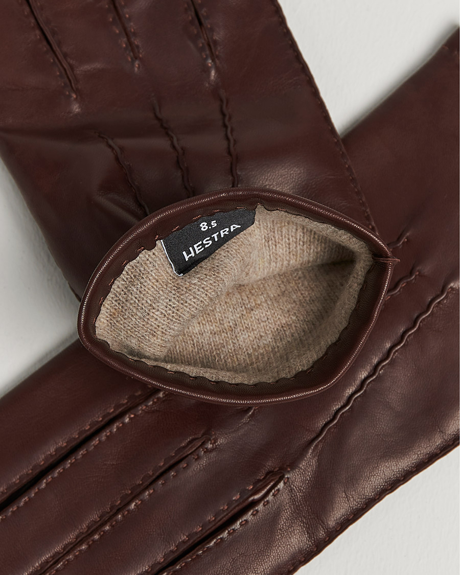 Men | Warming accessories | Hestra | Edward Wool Liner Glove Chestnut