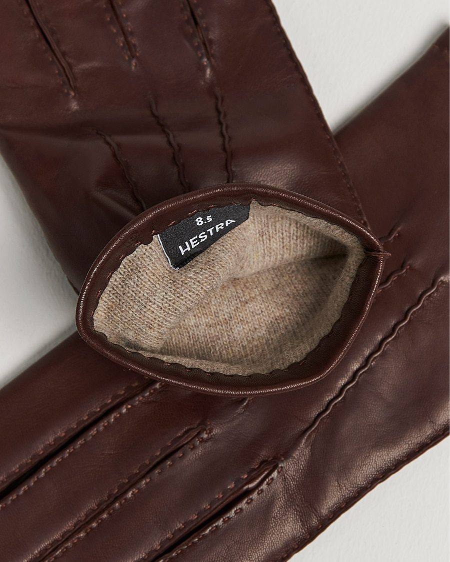 Men | Gloves | Hestra | Edward Wool Lined Glove Chestnut