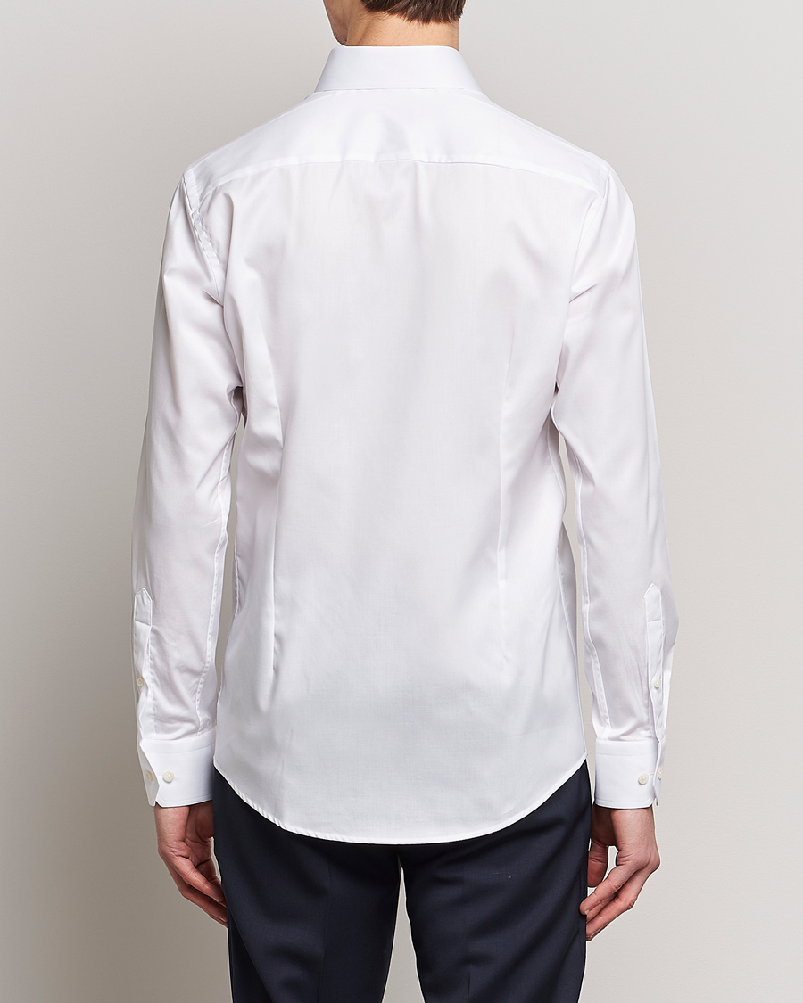 Men | Shirts | Eton | Slim Fit Twill Cut Away Shirt White