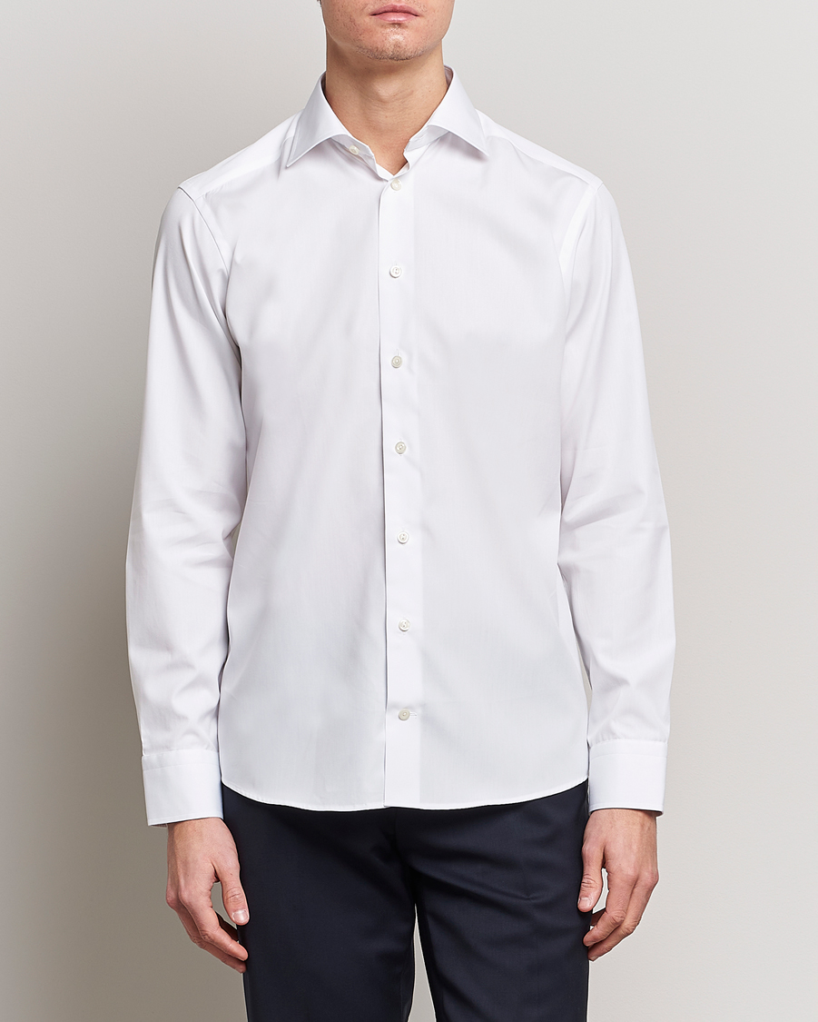 Men | Formal | Eton | Slim Fit Poplin Shirt White
