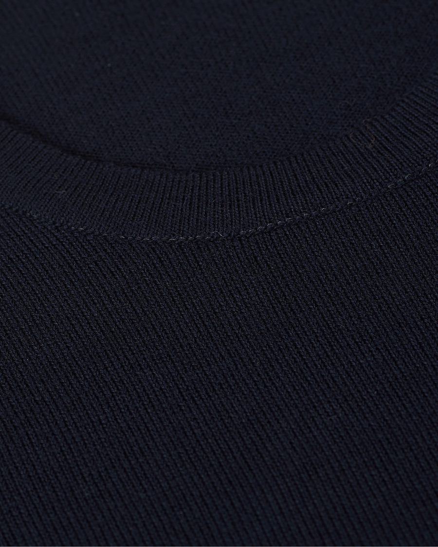 Men | Sweaters & Knitwear | J.Lindeberg | Lyle True Merino Crew Neck Pullover Navy