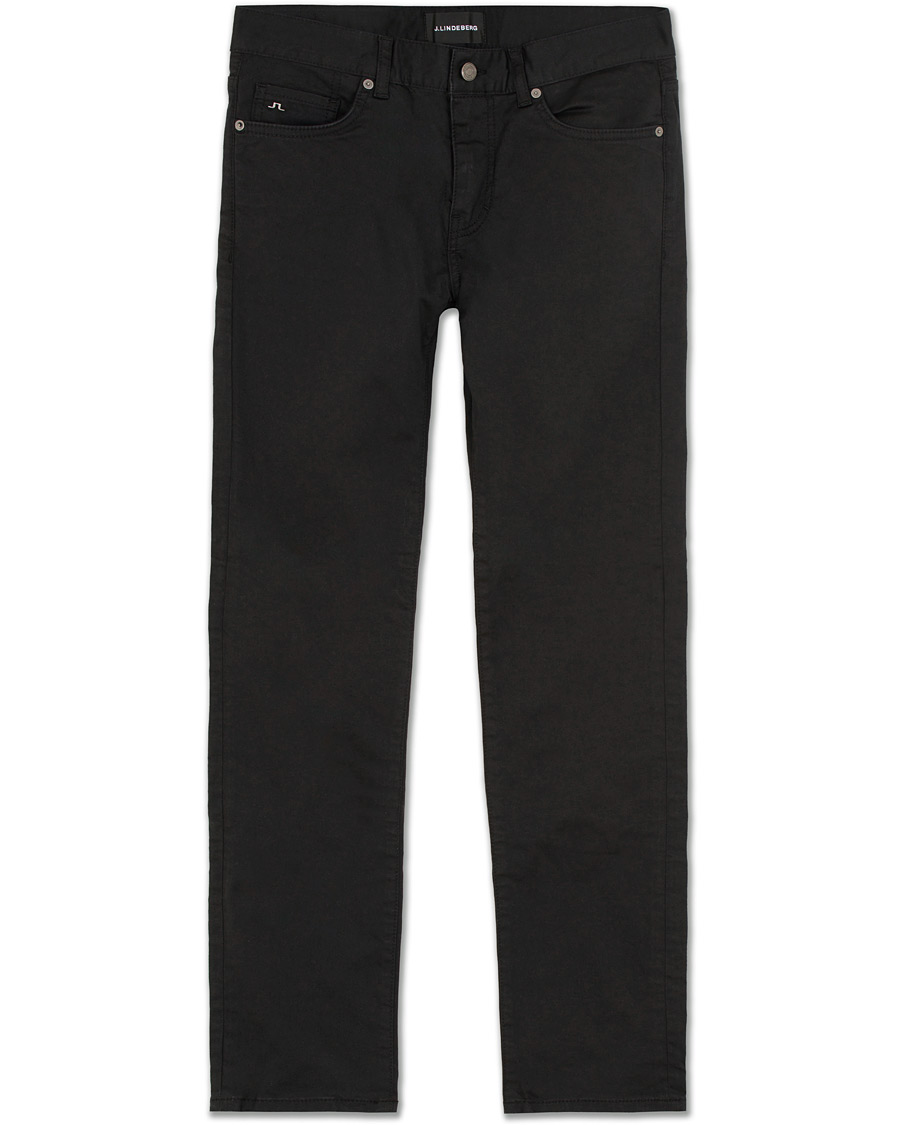 Men | Jeans | J.Lindeberg | Jay Satin Stretch Jeans Black