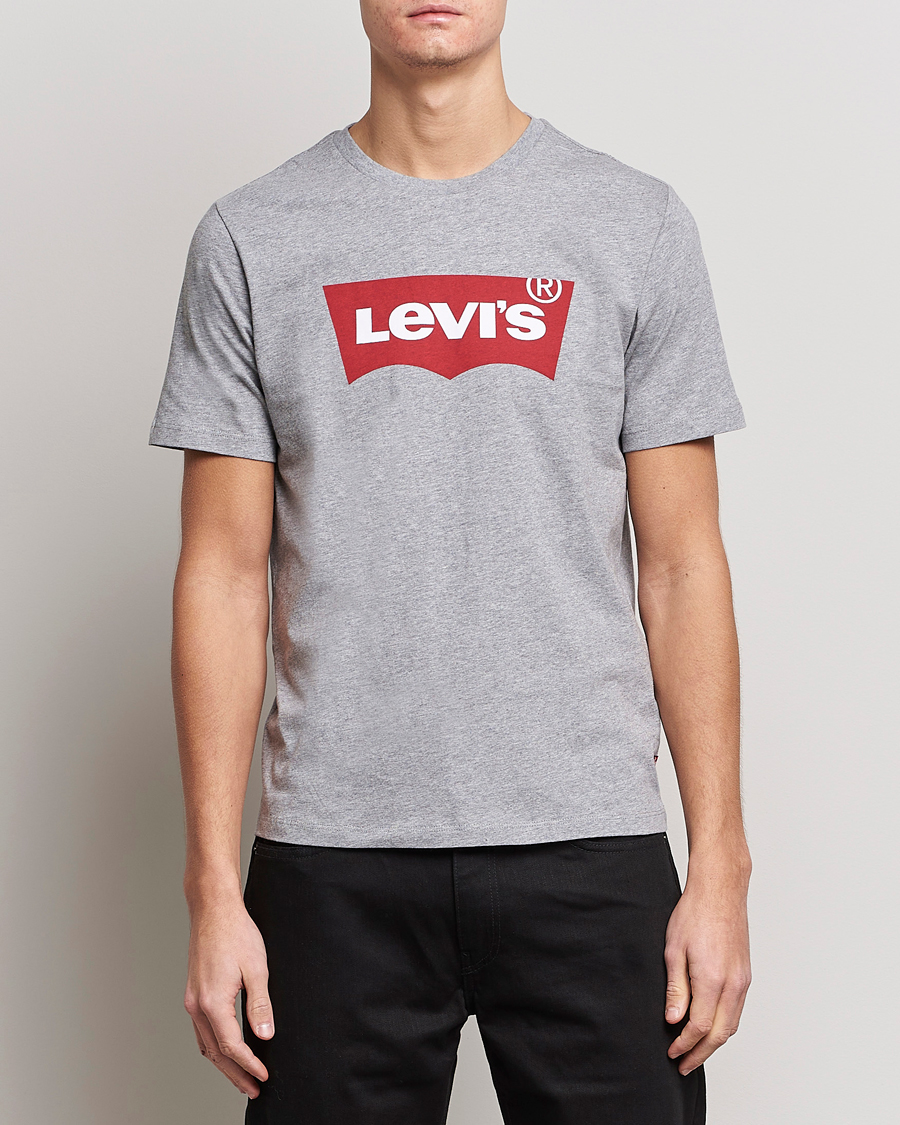 Men | T-Shirts | Levi's | Logo Tee Mid Heather Grey