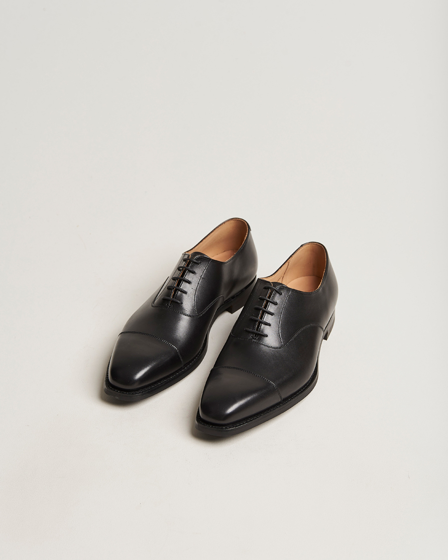 Men | Oxford Shoes | Crockett & Jones | Hallam Oxford City Sole E Black Calf