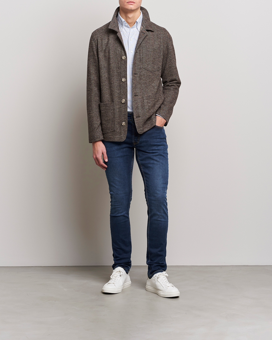 Men | Jeans | Morris | Steve Satin Jeans Dark Wash