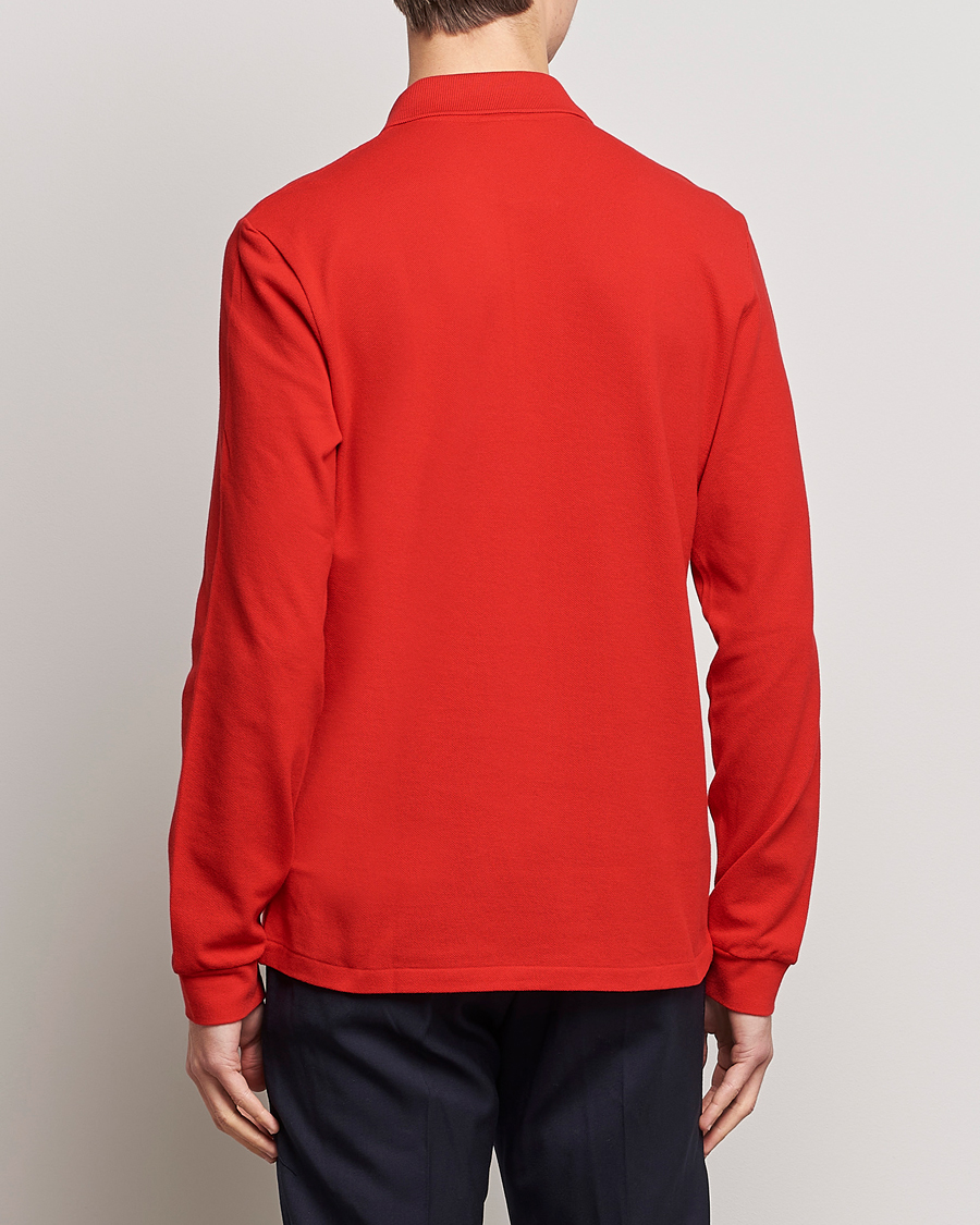 Men | Preppy Authentic | Lacoste | Long Sleeve Polo Red