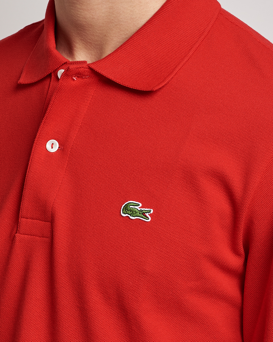 Men | Polo Shirts | Lacoste | Long Sleeve Polo Red