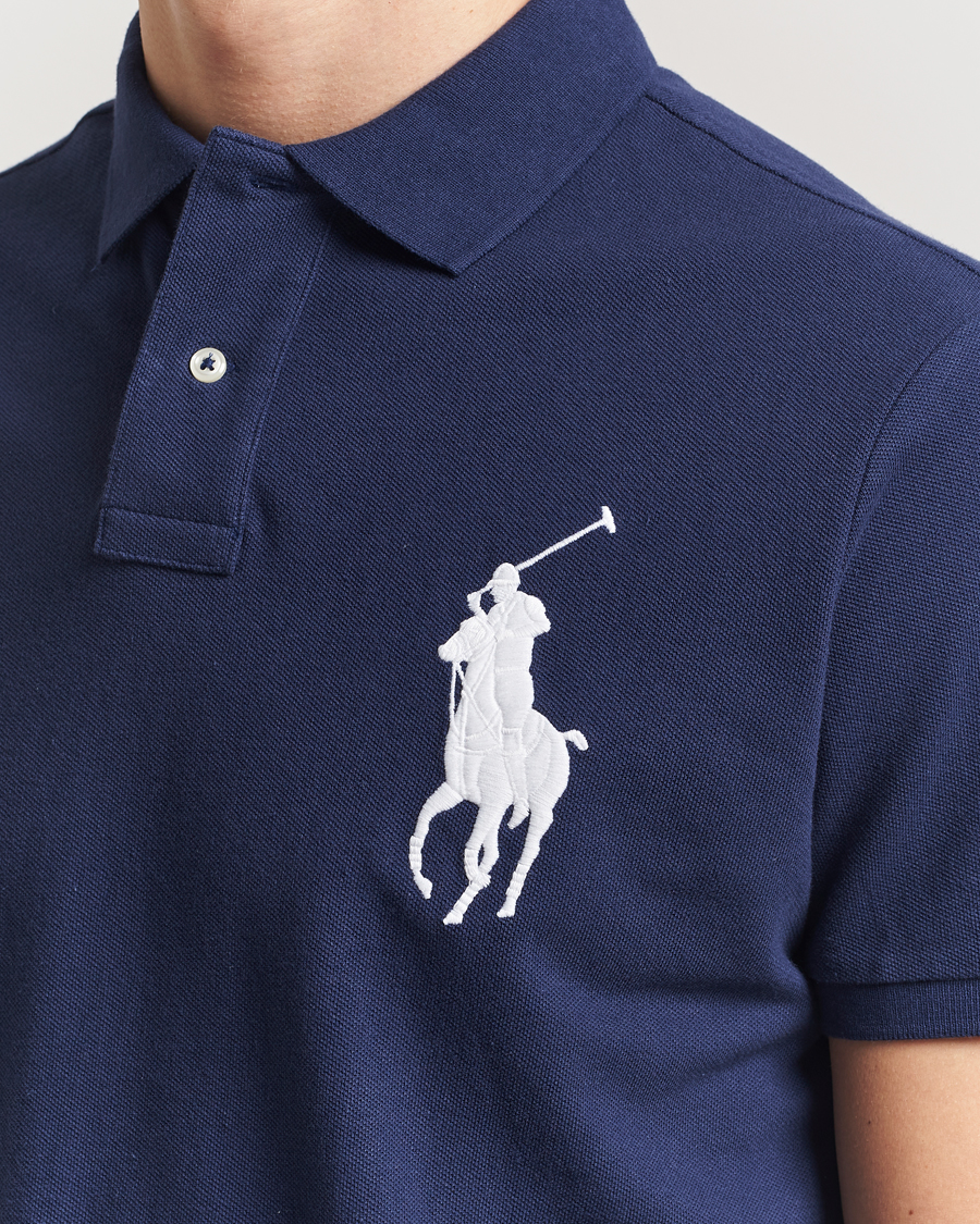 極美品Polo Ralph Lauren performanceメンズ　ネイビー Polo Ralph Lauren Men's Custom Slim Fit Performance Polo Shirt