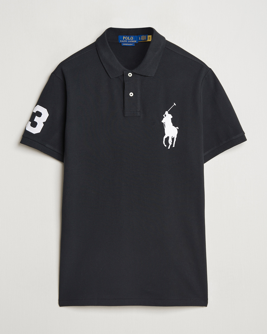 Polo Ralph Lauren Custom Fit Big Pony Polo Polo Black at
