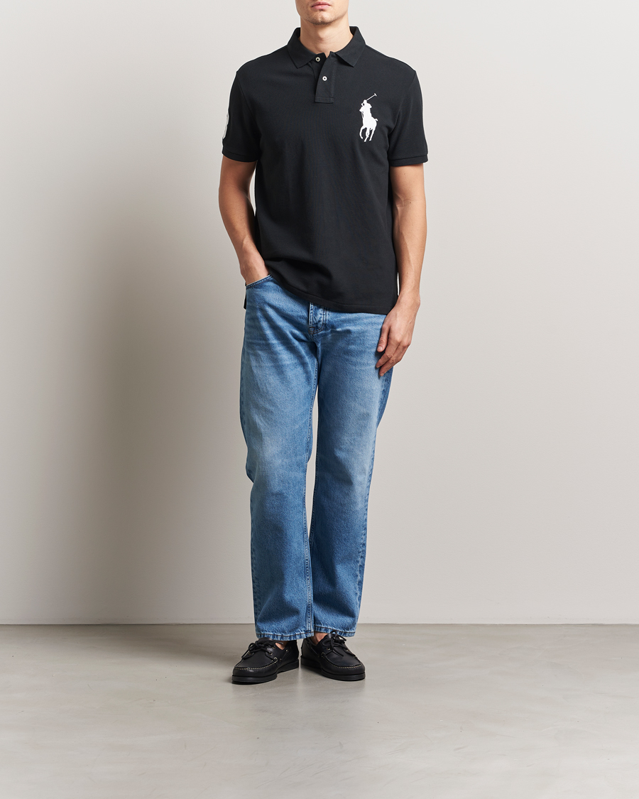 Men | Polo Shirts | Polo Ralph Lauren | Custom Fit Big Pony Polo Polo Black