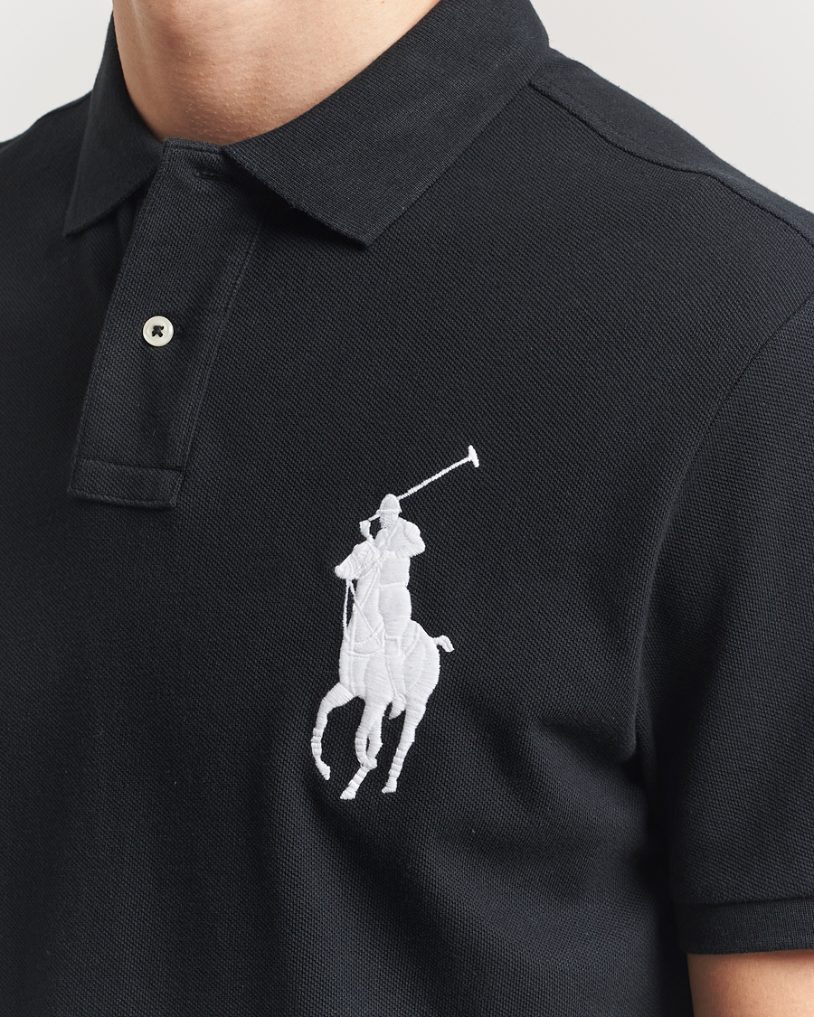 Polo Ralph Lauren Custom Fit Big Pony Polo Polo Black at