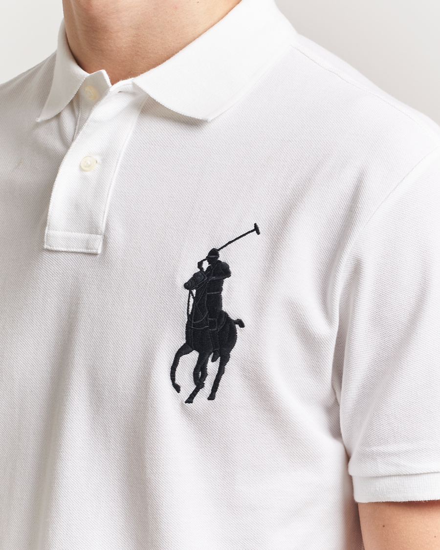 Men | Polo Shirts | Polo Ralph Lauren | Custom Fit Big Pony Polo White