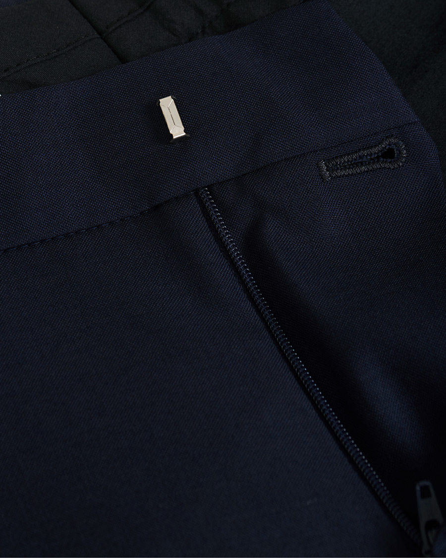 Men | Trousers | Filippa K | Liam Cool Wool Slacks Hope Blue