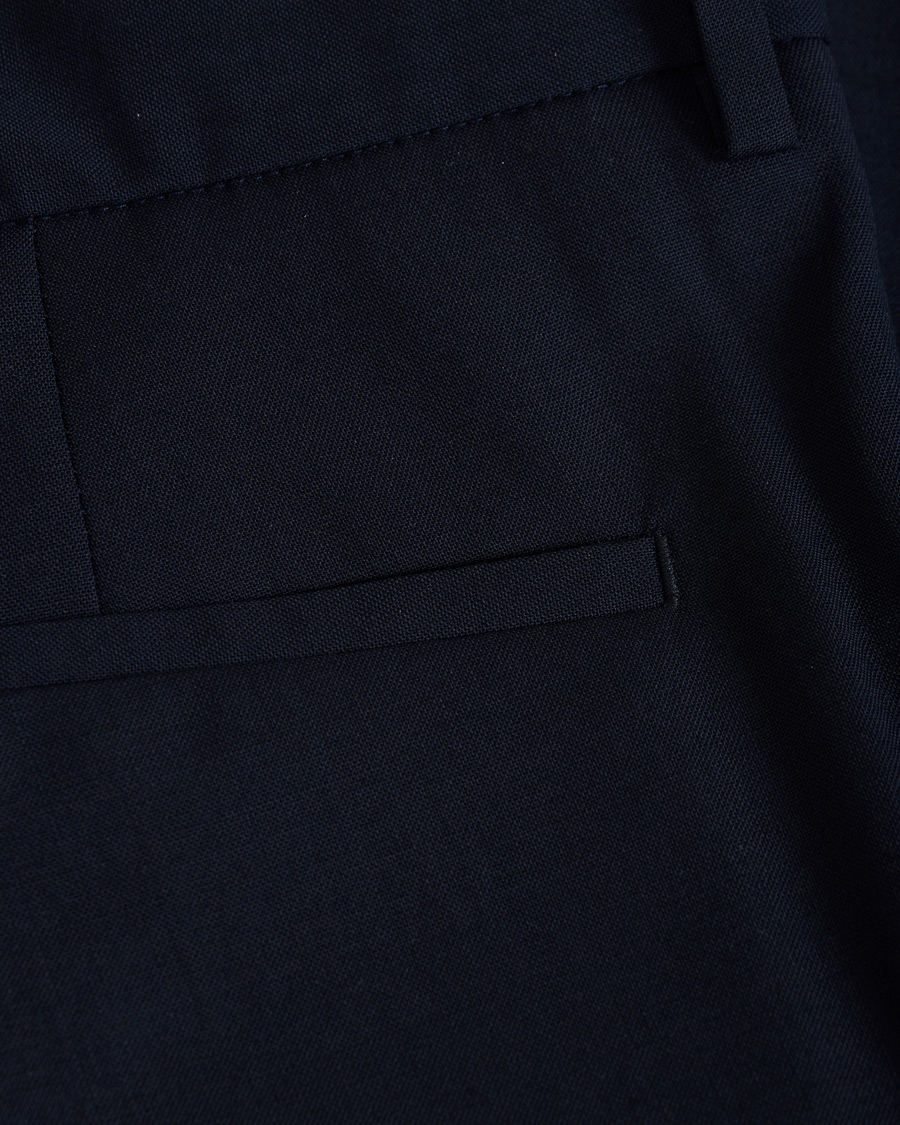 Men | Trousers | Filippa K | Liam Cool Wool Slacks Hope Blue