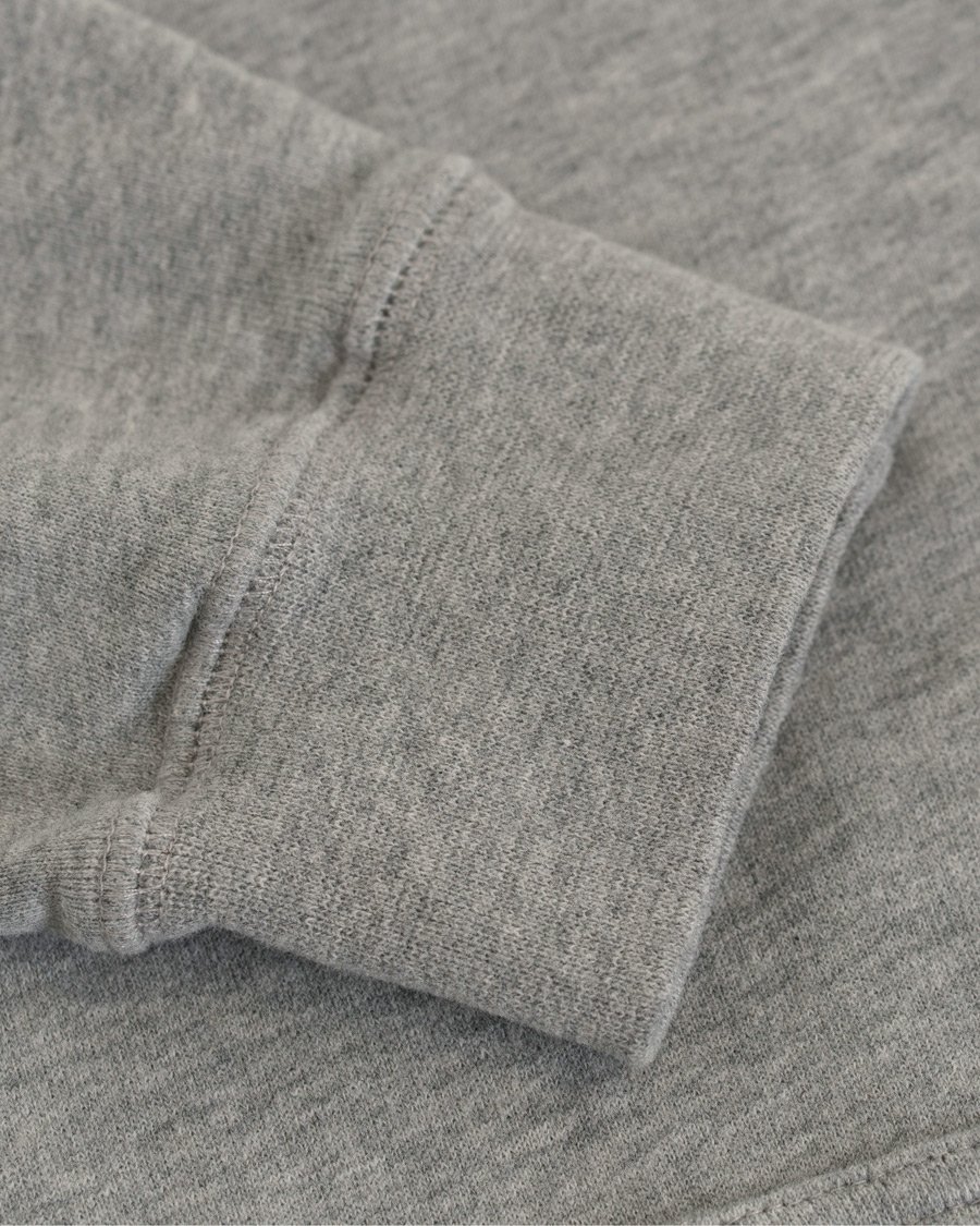 Men | Sweaters & Knitwear | Sunspel | Loopback Hoodie Light Grey