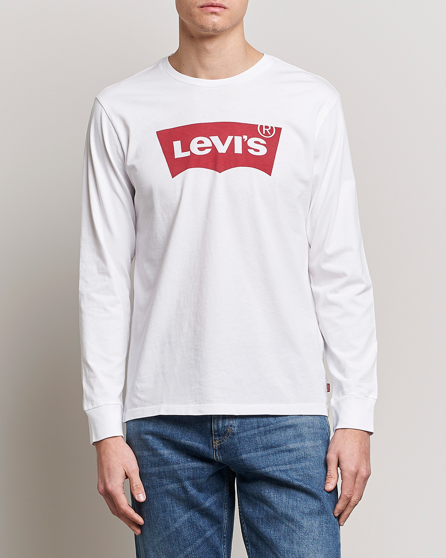 Men | Long Sleeve T-shirts | Levi's | Logo Long Sleeve T-Shirt White