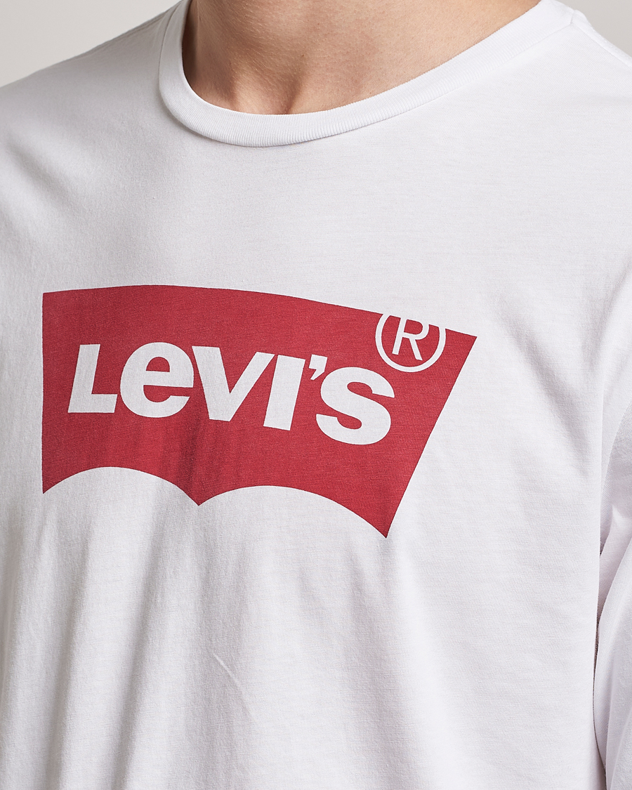 Men | T-Shirts | Levi's | Logo Long Sleeve T-Shirt White