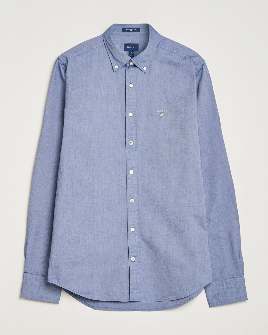Men | Shirts | GANT | Slim Fit Oxford Shirt Persian Blue