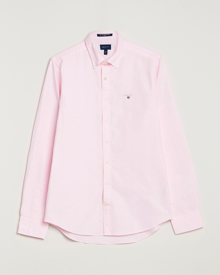 Men | Shirts | GANT | Slim Fit Oxford Shirt Light Pink