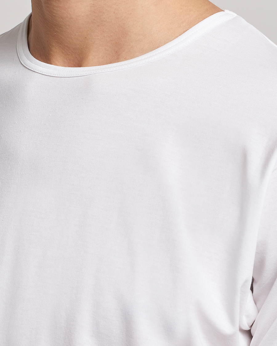 Men | T-Shirts | Sunspel | Superfine Cotton Crew Neck T-Shirt White