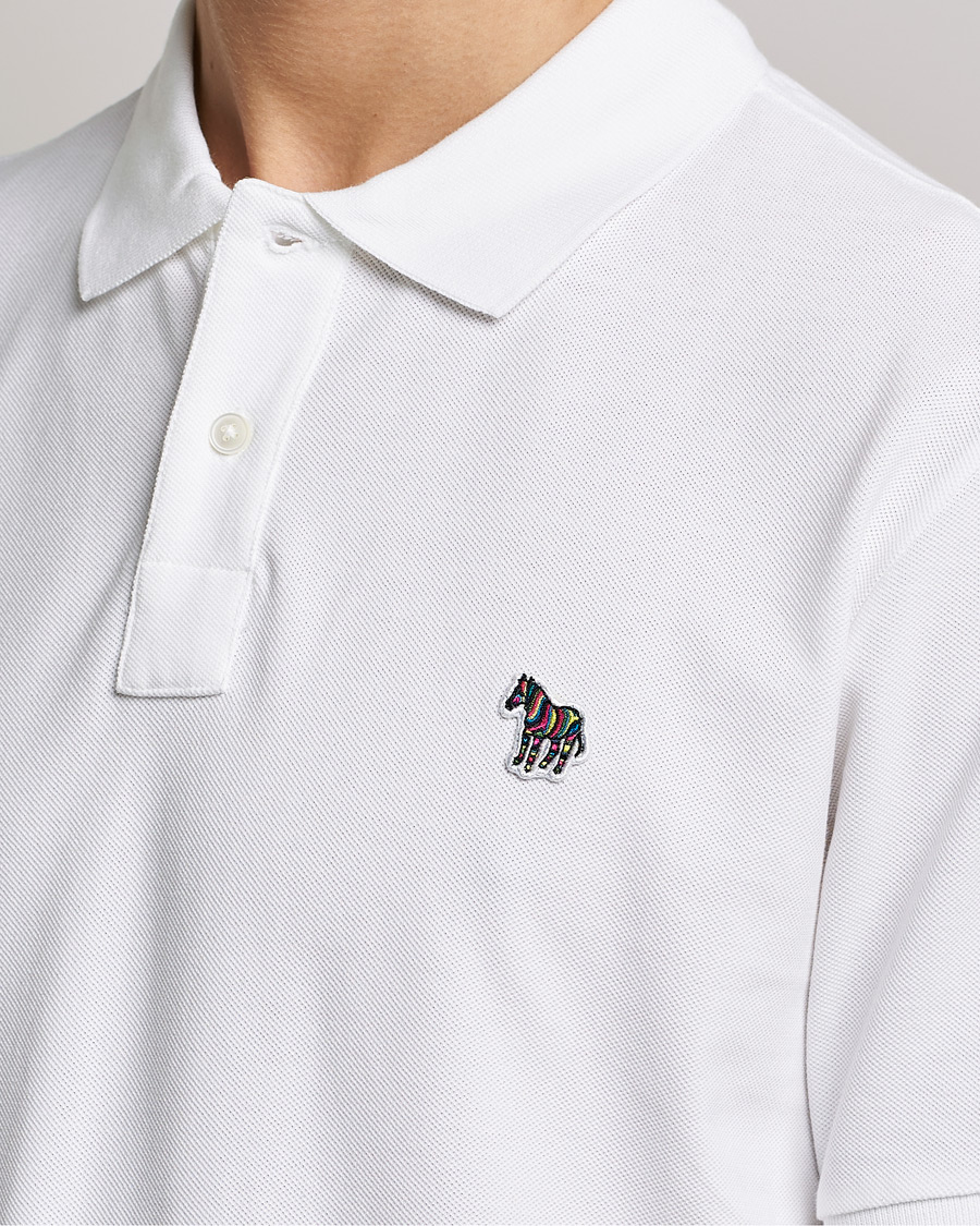 Men | Polo Shirts | PS Paul Smith | Regular Fit Zebra Polo White